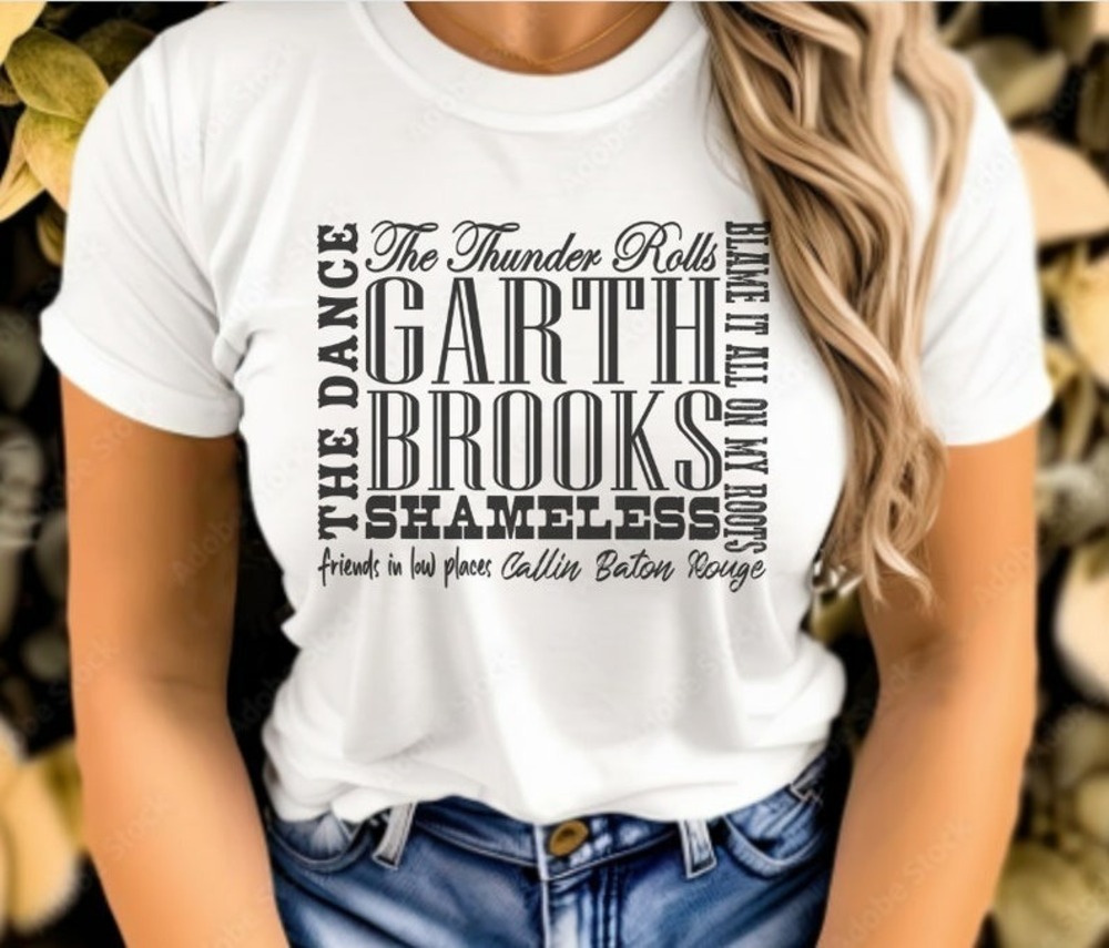 Garth Brooks Lyric Shirt-Garth Brooks- Friends In Low Places Shirt